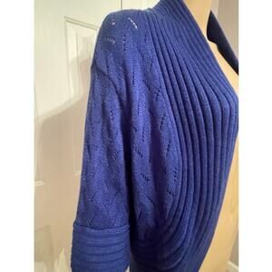 Nygard Short-Sleeved Blue Cardigan/Bolero, Size L